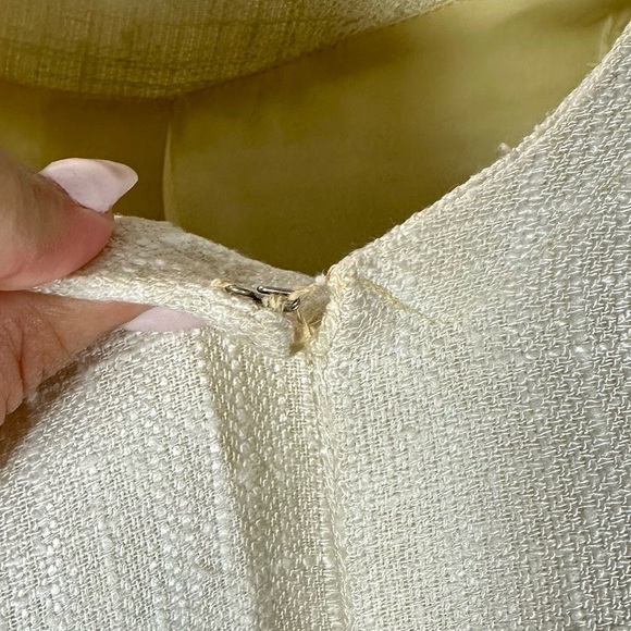 Vintage Edith Flagg cream embroidered cap duster - Picture 6 of 10